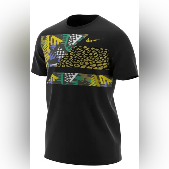 Other - Nike Dry Culture Clash T-shirt Black Short Sleeve Tee Large Or